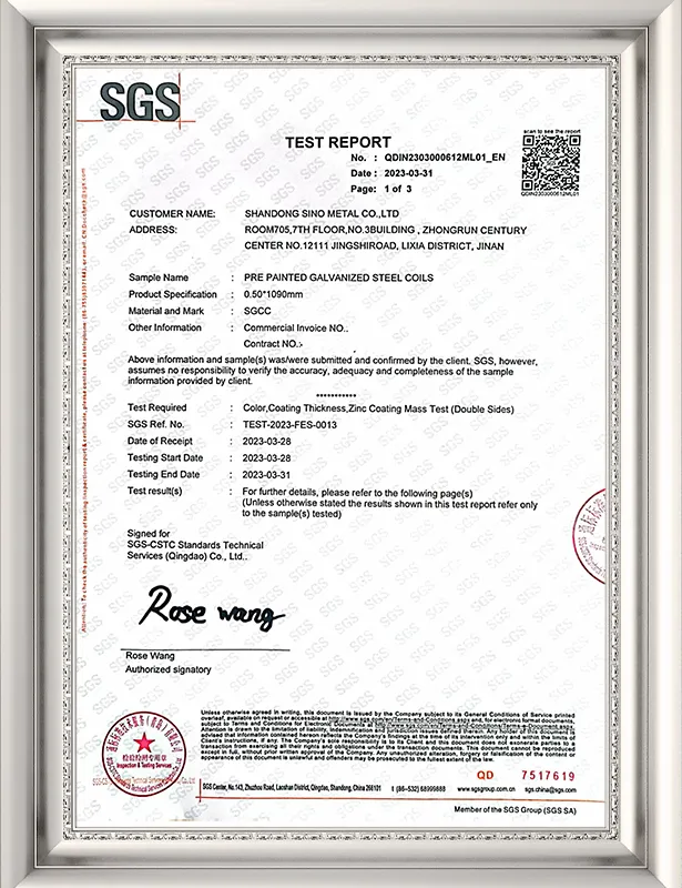 SGS Certification