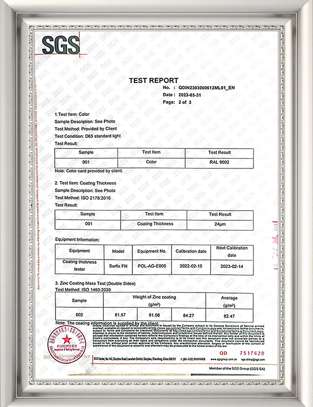SGS Certification